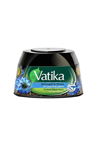 Vatika Turkish Black Seed Styling Hair Cream Strength & Shine + Heat Protect ...