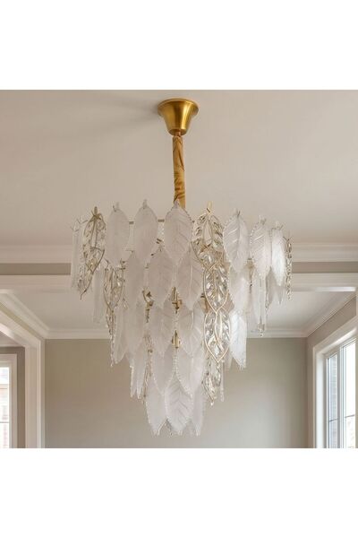Danube Home Abels 23 Lights Chandelier - 80Cm Gold, Glass, Stainless Steel, L...