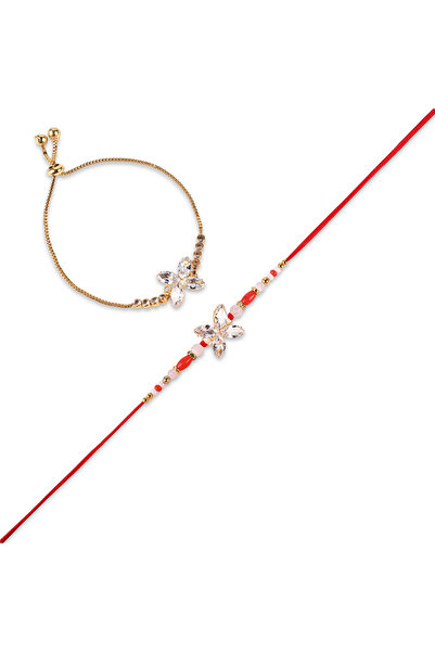 MADHOOR Rakhi AD Bead Gold