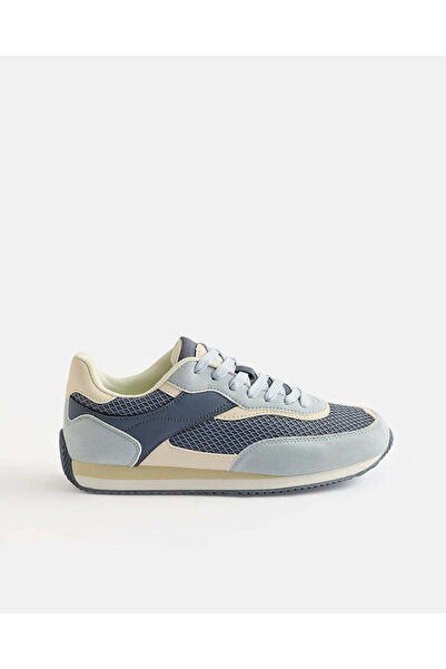 REDTAG Women Blue And White Colour Block Sneakers