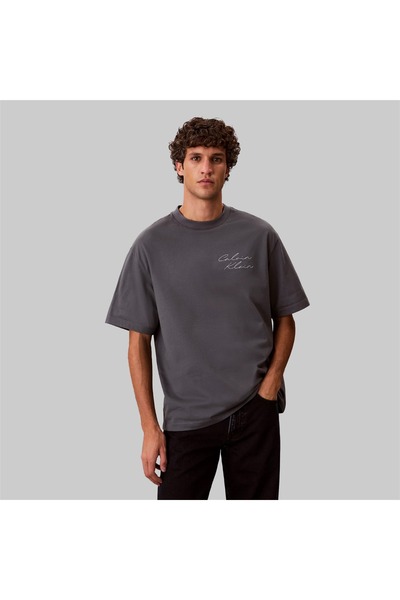 Calvin Klein Μπλουζάκι με λογότυπο σε χαλαρή γραφή XL