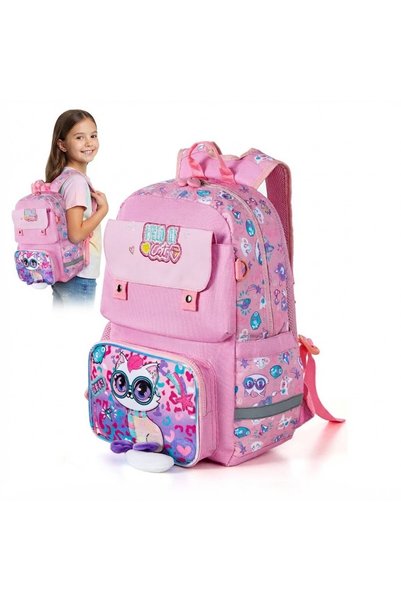 Ominii Cute kids Backpack, Large Capacity Water-Resistant Backpack for 6-12 y...