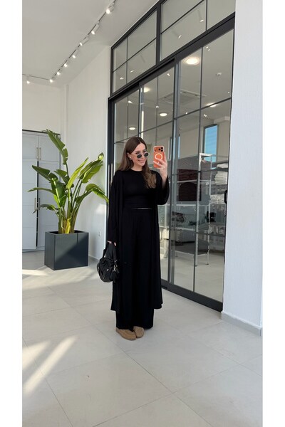 elif teke Three-Piece Comfortable Suit Black