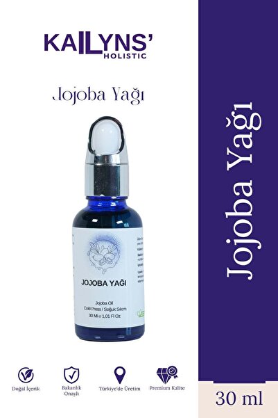 Jojoba Yağı Soğuk Sıkım Bitkisel Cilt ve Saç Bakım Yağı 30 ml
