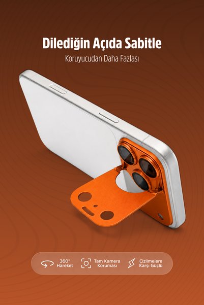 WANNA PROTECT iPhone 17 Pro Camera Lens Full Coverage High Quality Sapphire Lens Protector with Stand