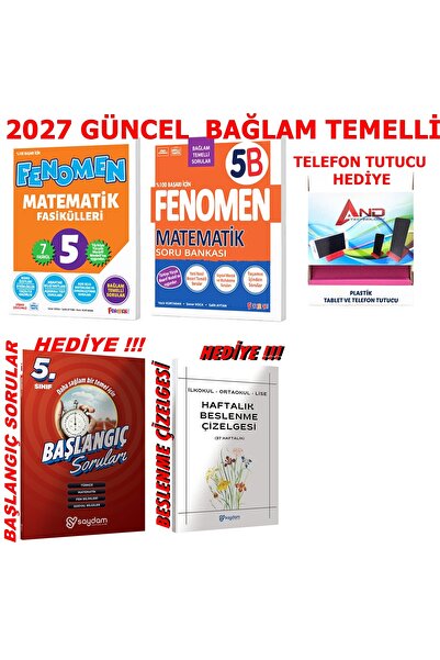 Fenomen Yayıncılık 5.SINIF 2026-2027 MÜFREDAT B SERİSİ MATEMATİK SORU BANKASI...