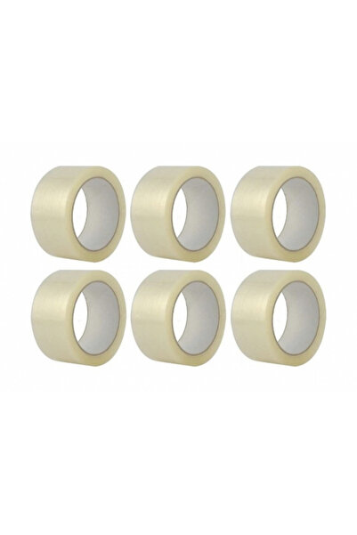 EVOBOX Pachet: 6 bucăți bandă adezivă, 48 mm/60 metri, transparentă