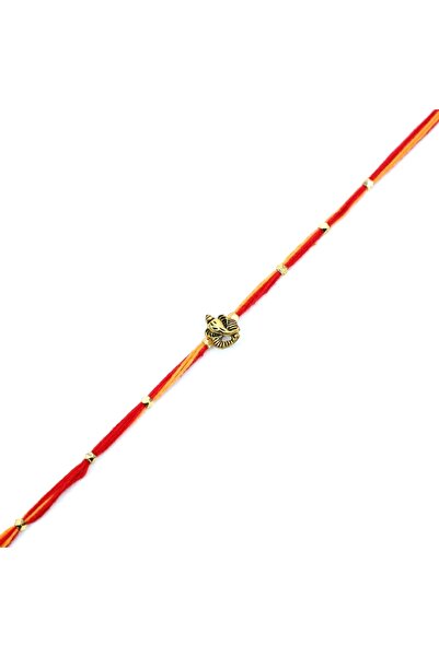 MADHOOR Rakhi Ganesha Red Yellow