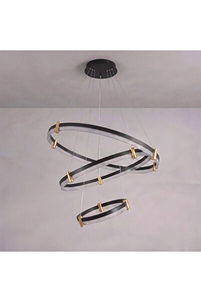 Danube Home Cales LED Tired Chandelier 3 Color Dimmable With Adjustable Heigh...