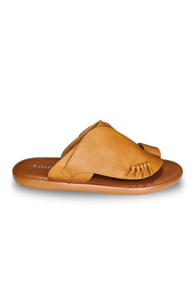 Huskswear Comfortable Home Slippers, Brown Color, Size 44, Model Mg166
