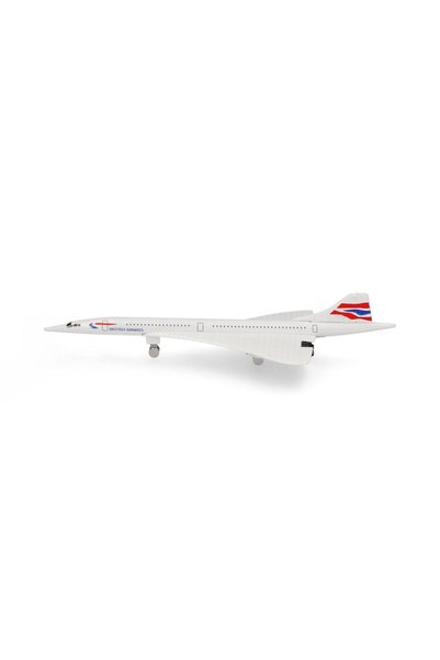 Daron Macheta avion jucarie British Concorde, 14.5 cm,