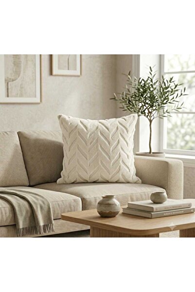 Genel Markalar Peluş Kırlent Kılıfı 40x40 Fermuarlı