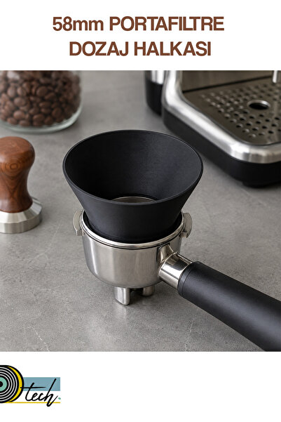 58mm Espresso Dosing Funnel Kahve Dozaj Halkası Portafiltre Hunisi Barista Aksesuarı