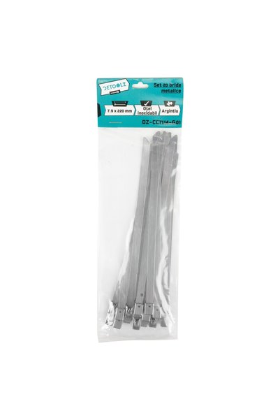 DETOOLZ Set of 20 metalic 7.9x200mm