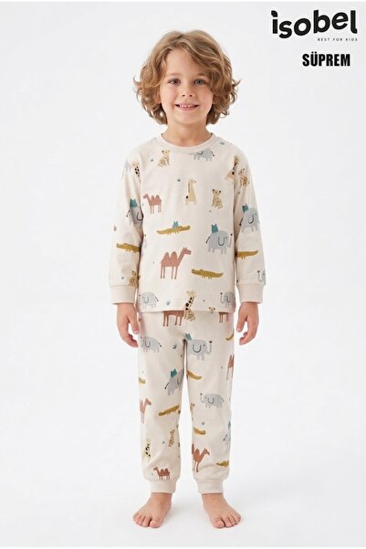 Bebella&Baby Safari Patterned 100% Cotton Children's Pajama Set