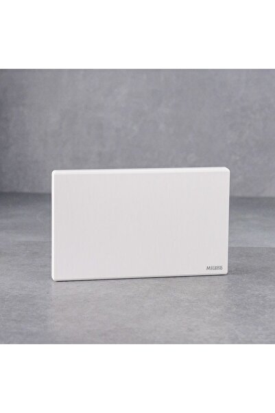 Milano Blank PlateAura White, Brushed White, Phosphor Copper, Switches, 172 x 90