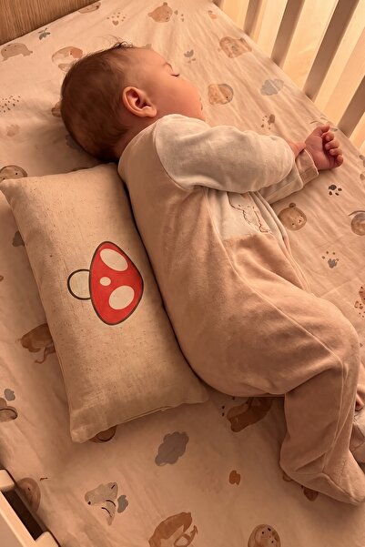 Minishopio Cotton Linen Baby Waist Support Pillow Tummy Time Abdominal Exerci...