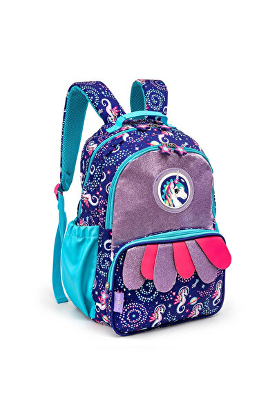 Milk & Moo Girls Printed Backpack with Pockets