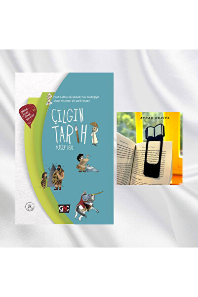 Genç Nesil ÇILGIN TARİH / CİLTLİ / KİTAP FİGÜRLÜ KİTAP AYRACI HEDİYE