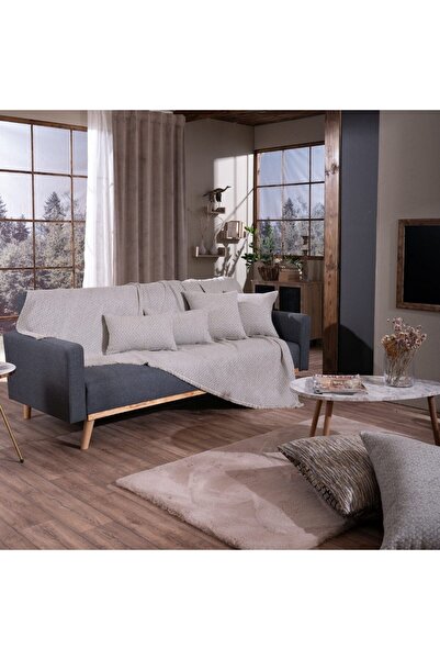 Teoran Throw Michigan 01 Ecru Τριθέσιο 180x300 cm