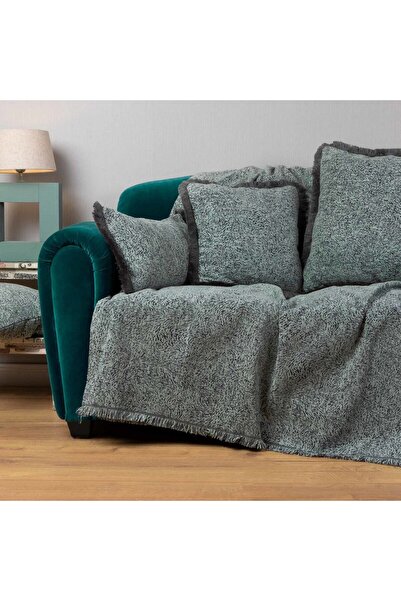 Aslanis Home Throw Parnassos Mint-Grey Τετραθέσιο 180x350 cm