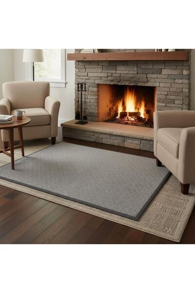 Danube Home Beluxe, Ecloz Outdoor Fire Resistant Washable Mat 100X120 Cm Grey...