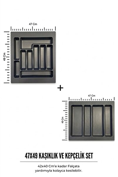 Bürke 47x49 cm Çekmece İçi Kaşıklık Ve Kepçelik Organizer ( 41*40 Cm'e Kadar ...