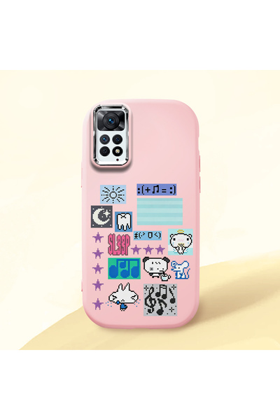ucuc Redmi Note 12 Pro 4g Compatible Shock-Absorbing Camera Protected Pink Si...