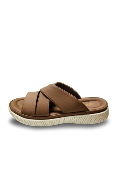 Huskswear Comfortable Home Slippers, Brown Color, Size 43, Model 25Cf7101