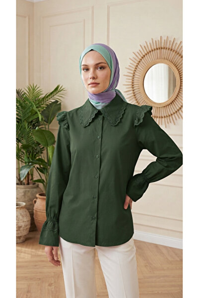 3B Stil Fisto Detailed Oversized Hijab Shirt