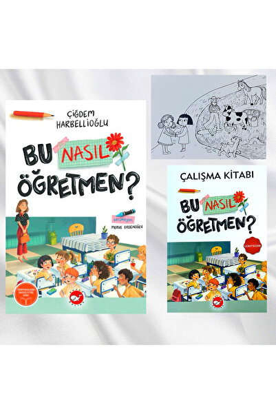 Beyaz Balina Yayınları BU NASIL ÖĞRETMEN? / ÇALIŞMA KİTABI VE KARTPOSTAL BOYA...