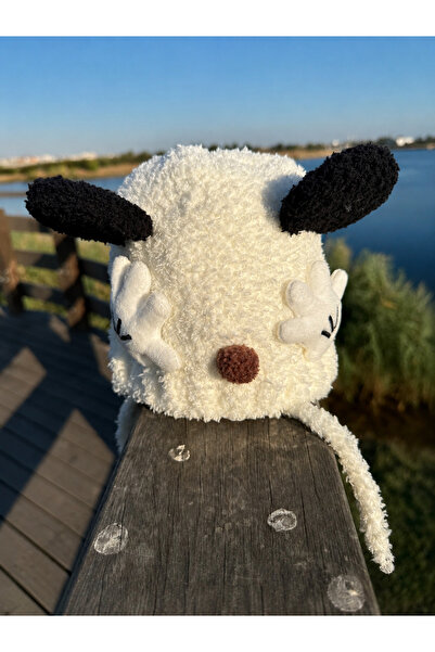 Mollycrush White Eared Baby Hat |   Soft Plush Winter Accessory