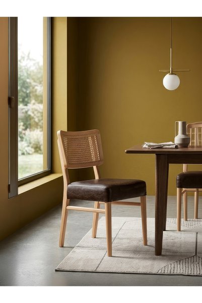 Gazzini Furniture Havana Hazeranlı İskandinav Ahşap Sandalye