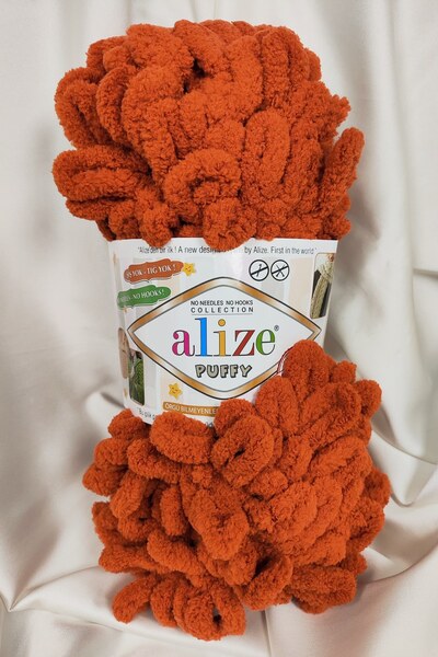 Alize Puffy Taba Fir de tricotat manual 100gr. 9mt. (Pachet de 5) - Culoare: 36