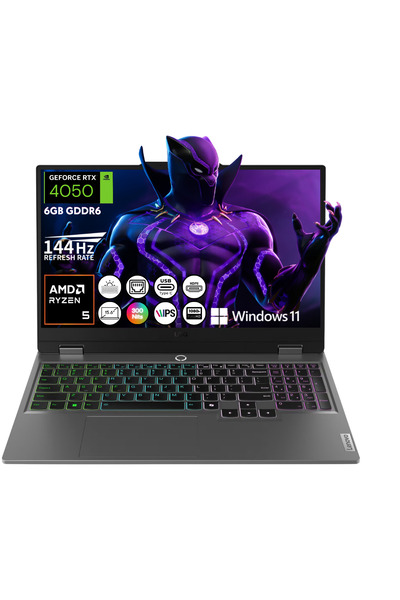 LENOVO LOQ Ryzen 5 7235HS RTX4050 8GB RAM 512GB SSD 15.6" IPS FHD 144Hz W11 T...