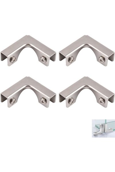 Morvena Picks 4 bucăți argintiu 51x51 mm conectori din oțel laminat la rece p...