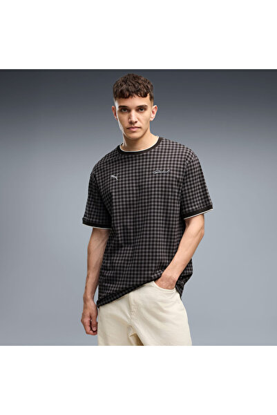 Puma تي شيرت كاجوال للرجال من PL LIFESTYLE TEE 63710401 أسود