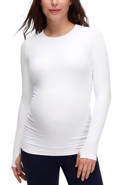 GENERAL Patrulox Women's Long Sleeve Top, C R Z Yoga Round Neck Design, Pregn...
