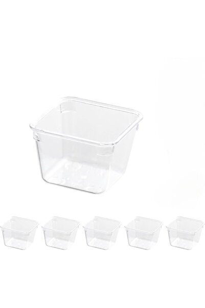 Morvena Picks Pachet de 5 cutii de depozitare și organizatoare, pătrate trans...