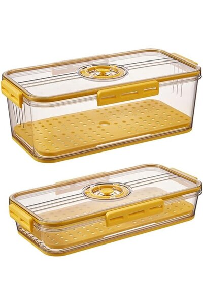 Morvena Picks Cutii de depozitare frigider, recipiente pentru alimente cu cro...