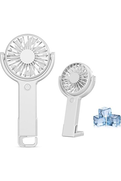 Morvena Picks Mini ventilator portabil, reîncărcabil, electric USB, 5 viteze ...