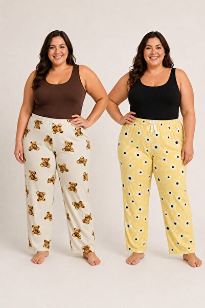 Pemilo Women's 2-piece milan plus size oversized single bottom