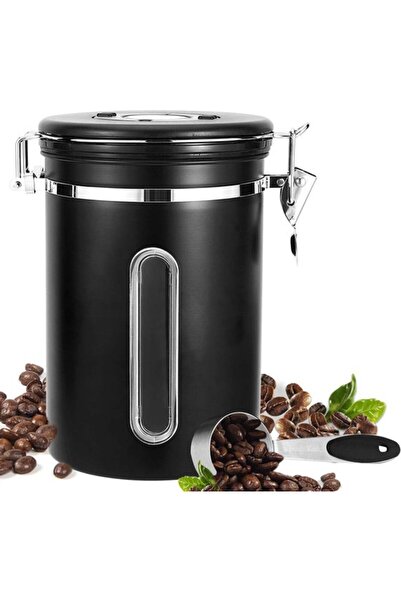 Morvena Picks Recipient de cafea, recipient etanș pentru cafea, oțel inoxidab...