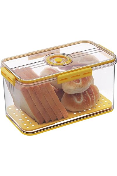 GENERAL Gifhomfix Bread Box Airtight Bread Boxes for Kitchen Counter, Time Re...