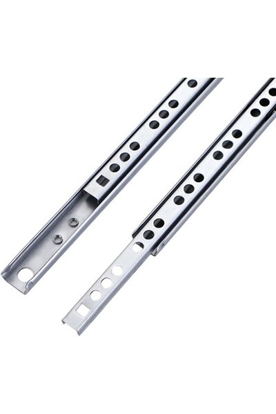 Morvena Picks Pereche de glisiere metalice pentru sertar cu rulment cu bile d...