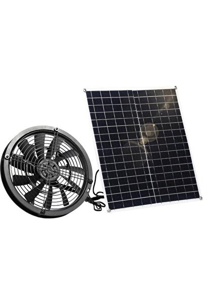Morvena Picks Ventilator cu energie solară rezistent la intemperii de 20 W - ...