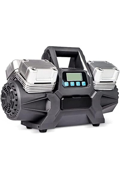 GENERAL ضاغط هواء محمول للسيارة، منفاخ إطارات رقمي 12V بأربع أسطوانات للدراجا...