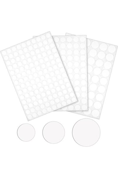 Morvena Picks 480 de bucăți capace de șuruburi autoadezive albe, 10mm 15mm 20...