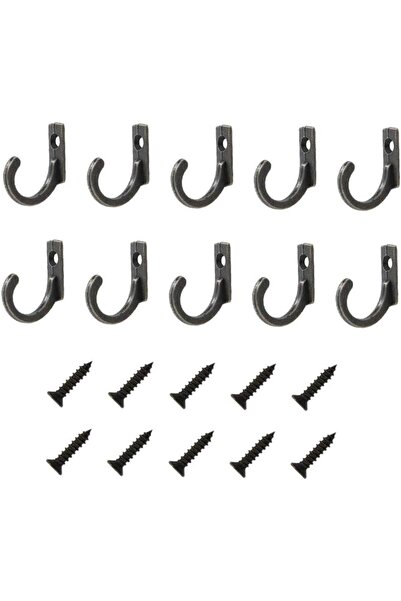 Morvena Picks 10 cârlige simple de perete din aliaj de zinc, cârlige mici pen...