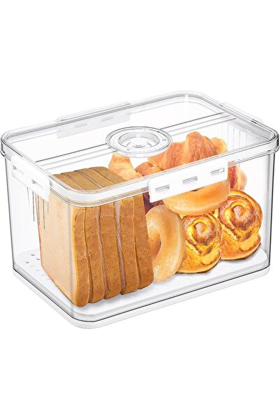 GENERAL Gifhomfix Bread Box Airtight Bread Boxes for Kitchen Counter, Time Re...